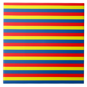 Andorra Ecuador romania moldova colombia flag stri Ceramic Tile