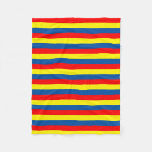 Andorra Ecuador romania moldova colombia flag stri Fleece Blanket
