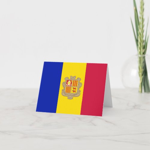 Andorra Flag Card