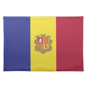 Andorra flag cloth placemat