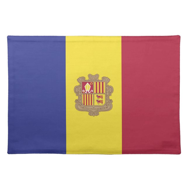 Andorra flag cloth placemat (Front)