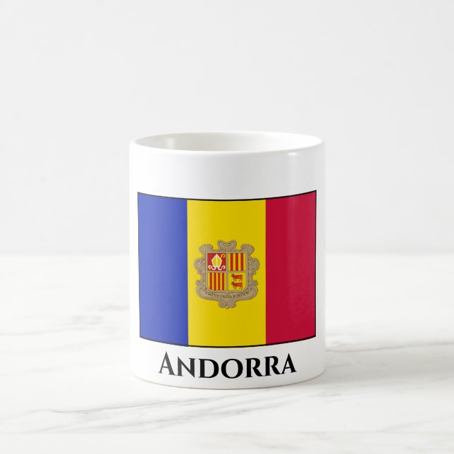Andorra Flag Coffee Mug (Center)
