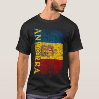 Andorra Flag Gift Women Men Children Andorra Retro T-Shirt