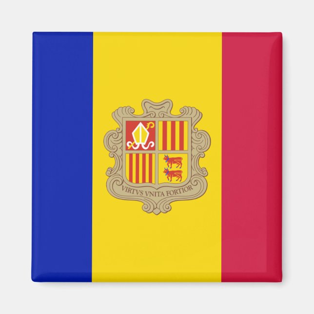 Andorra Flag Magnet (Front)