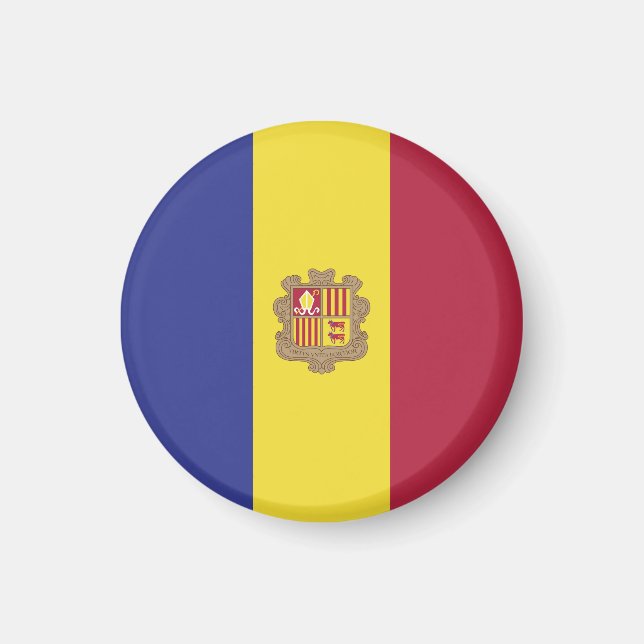 Andorra flag magnet (Front)