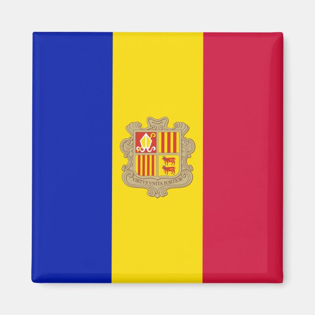 Andorra Flag Magnet (Front)