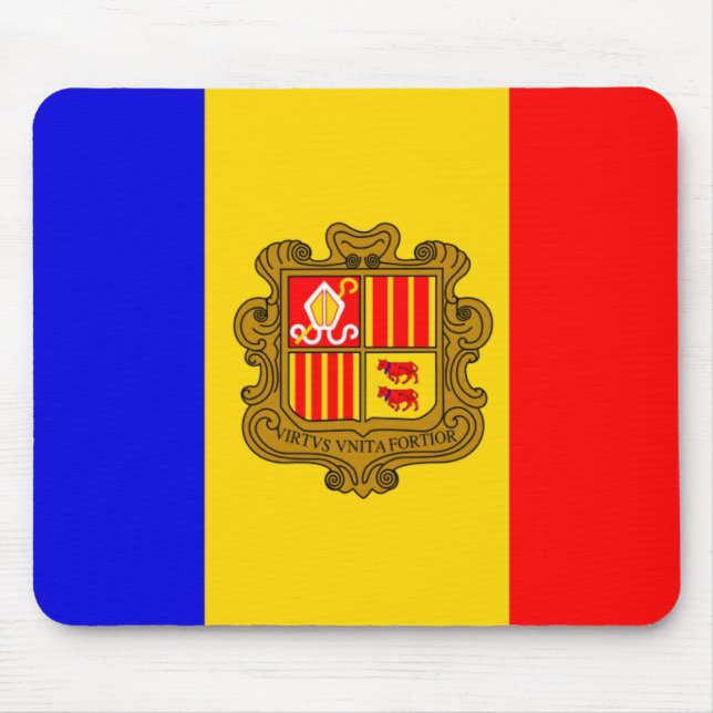andorra flag mousepad (Front)