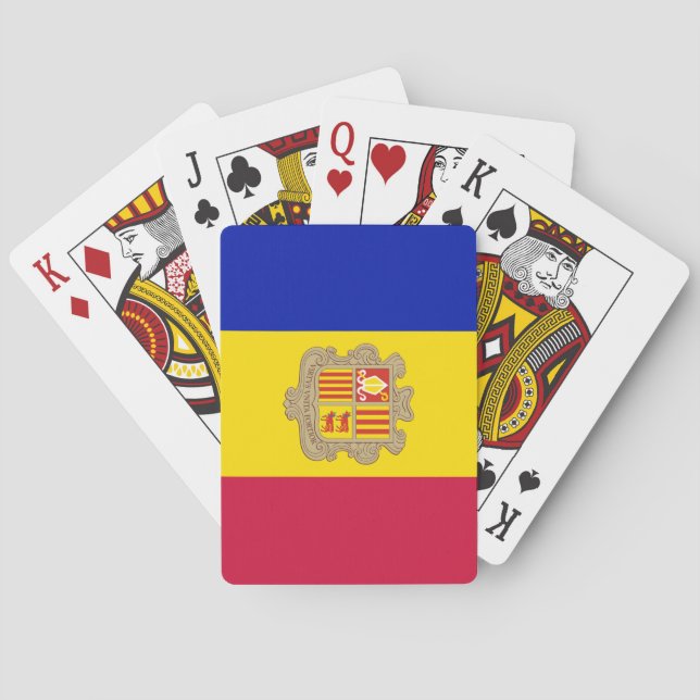 Andorra Flag Poker Cards (Back)