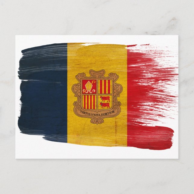 Andorra Flag Postcards (Front)