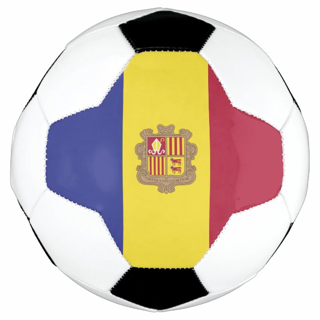 Andorra flag soccer ball (Front)