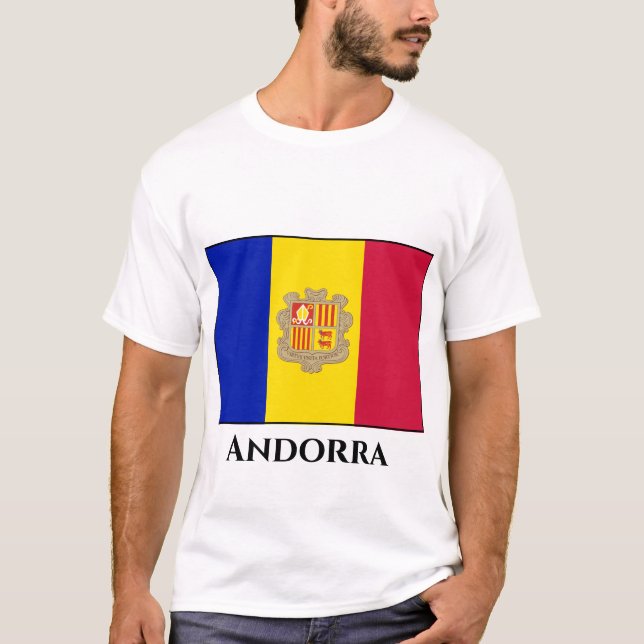 Andorra Flag T-Shirt (Front)
