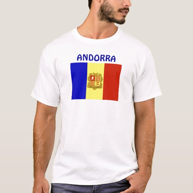 Andorra Flag T-Shirt (Front)