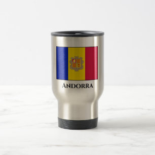 Andorra Flag Travel Mug