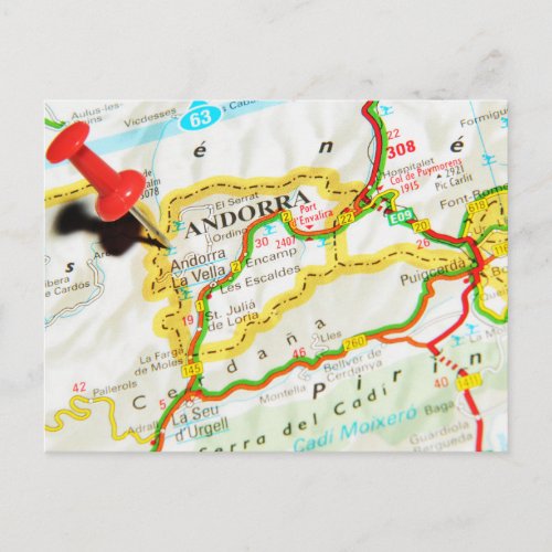 Andorra la Vella Andorra Postcard