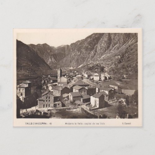 Andorra la vella postcard
