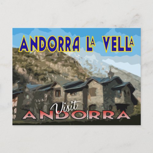 Andorra La Vella Visit Andorra Postcard