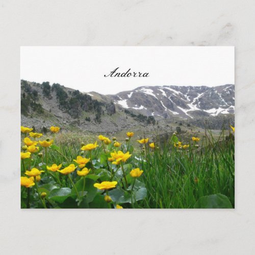 Andorra landscape postcard