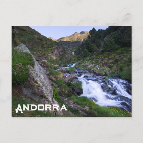 Andorra Mountain Landscape Postcard