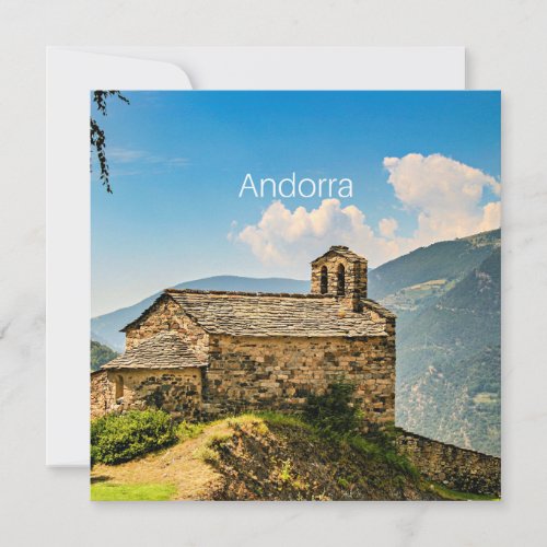 Andorra Pyrenees mountain range Card