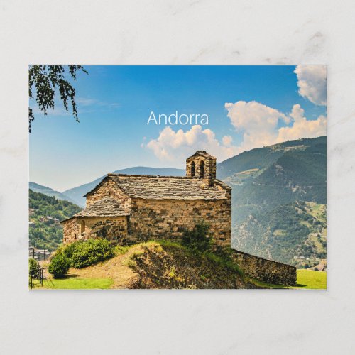 Andorra Pyrenees mountain range Postcard