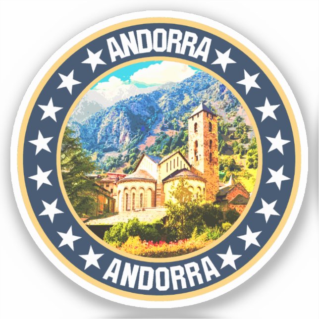 Andorra                                            sticker (Front)