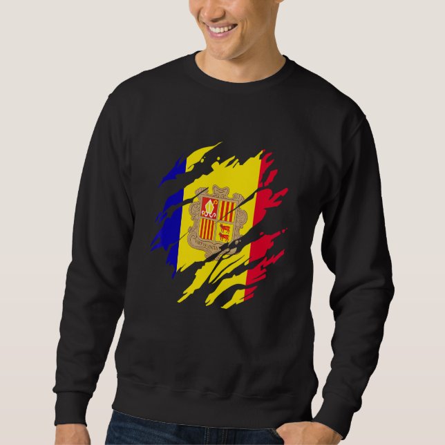 Andorran Flag Andorra Sweatshirt (Front)