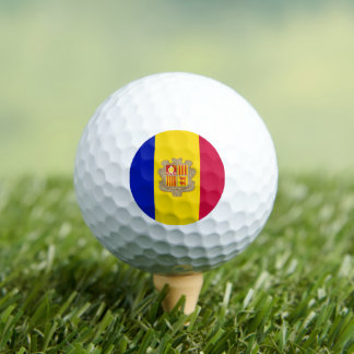Andorran Flag, Flag of Andorra Golf Balls