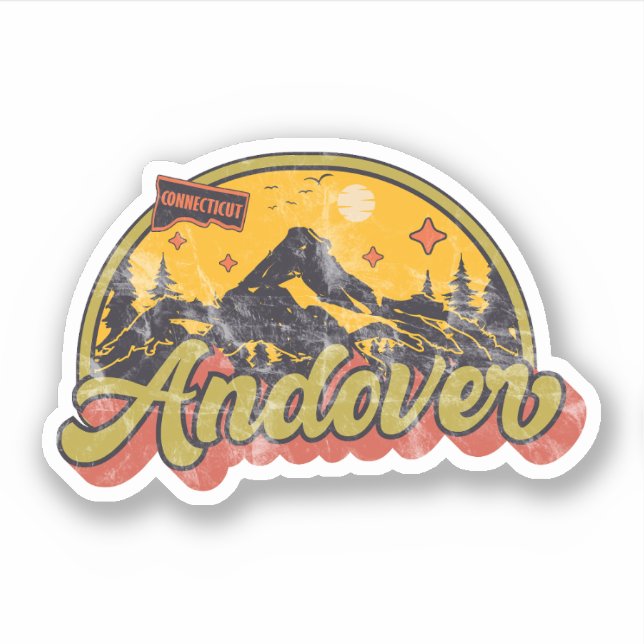 Andover, Connecticut Sticker (Front)