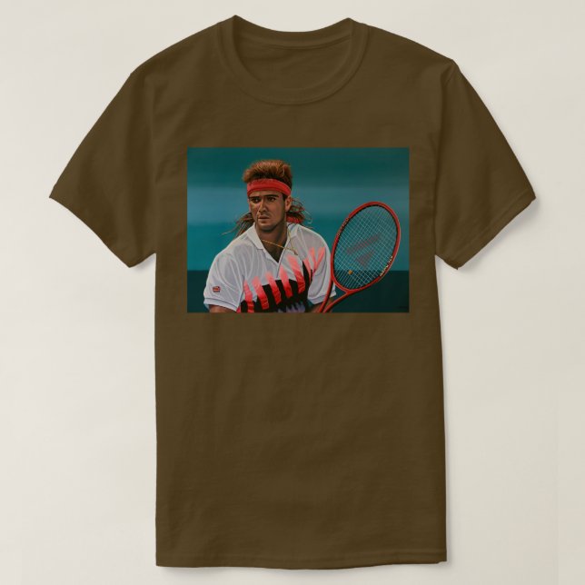 Andre Agassi Painting T-Shirt (Design Front)
