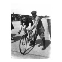 André Auffray At the Finish Bordeaux-Paris 1910