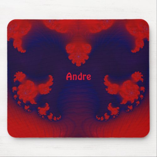 ANDRE  Red and Blue Mouse Pad 