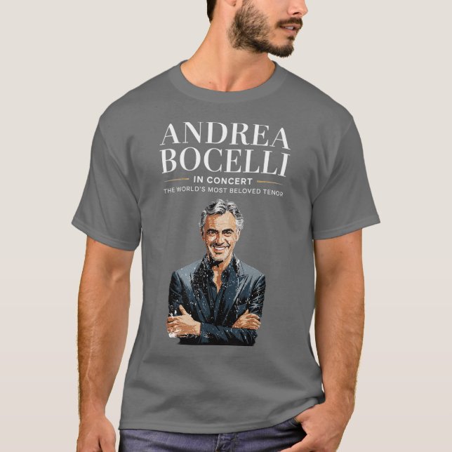 Andrea Bocelli The Worlds Most Beloved Tenor boy-P T-Shirt (Front)