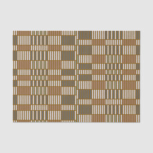 Andrea Brand #6 Brown Bars Mid Century Modern Tissue Paper