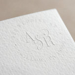 ANDREA Classic Minimalist Wedding Return Address Embosser<br><div class="desc">This classic minimalist wedding return address embosser is perfect for a modern wedding.

The classic and elegant design features a fancy bold monogram in black and white with a unique industrial feel.</div>