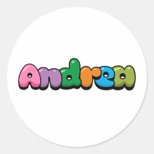 Andrea Classic Round Sticker