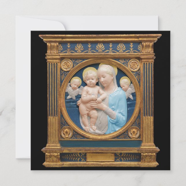Andrea Della Robbia c1485 Madonna and Child  Holiday Card (Front)