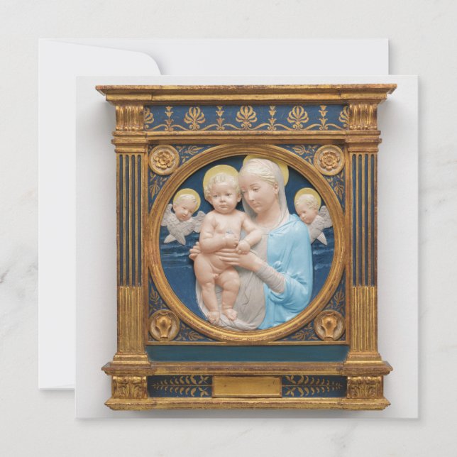 Andrea Della Robbia c1485 Madonna and Child  Holiday Card (Front)