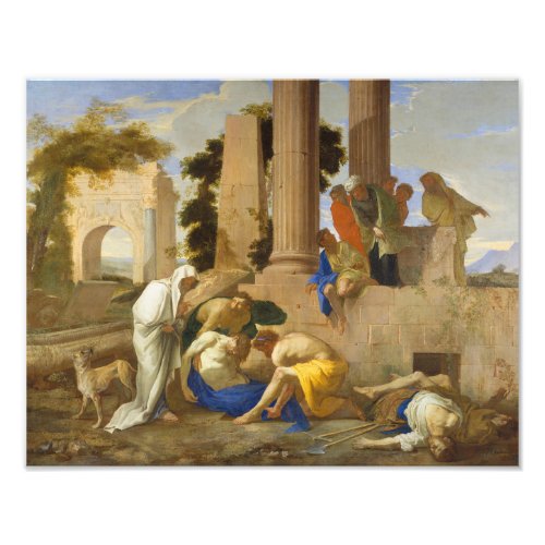 Andrea di Lione _ Tobit Burying the Dead Photo Print