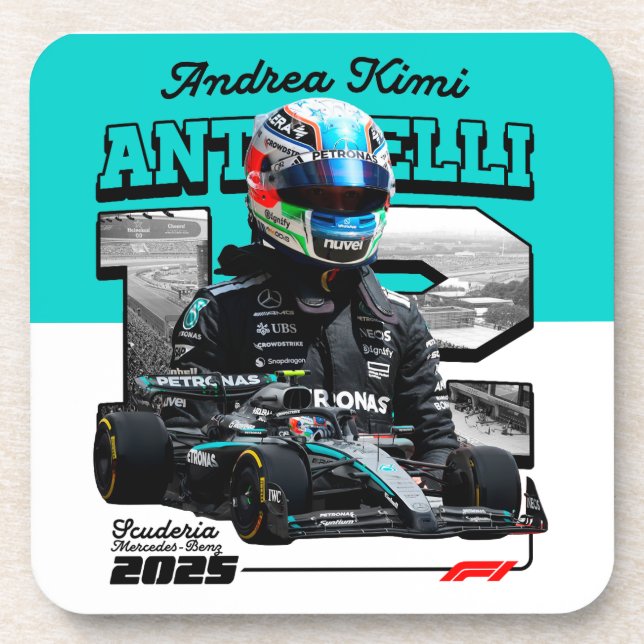 Andrea kimi beverage coaster (Front)