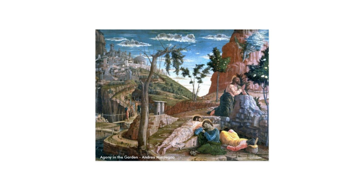 Andrea Mantegna Agony In The Garden Postcard Zazzle Com