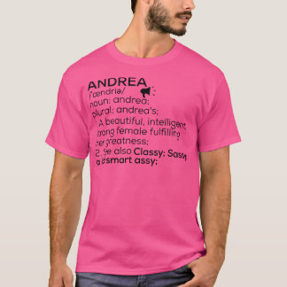 Andrea Name Definition Andrea Female Name T-Shirt