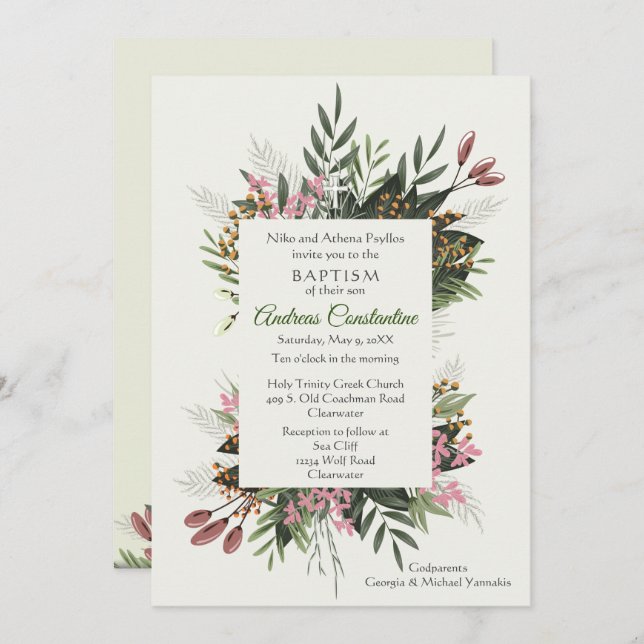 Andreas Invitation Two (Front/Back)