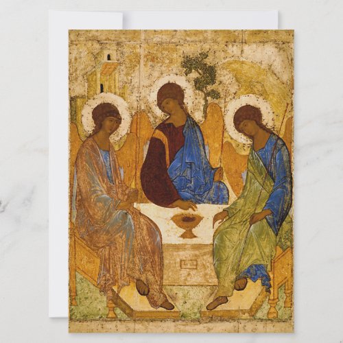 Andrei Rublev Holy Trinity Icon Orthodox religion Card