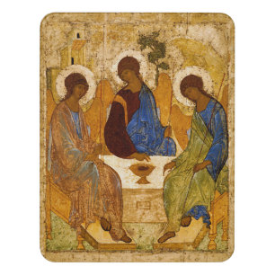 Andrei Rublev Holy Trinity Icon Orthodox religion Door Sign