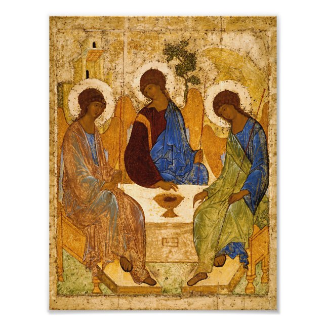 Andrei Rublev Holy Trinity Icon Orthodox religion Photo Print (Front)