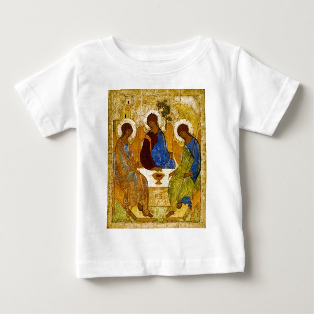Andrei Rublev, icon of the Trinity Baby T-Shirt (Front)