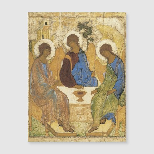 Andrei Rublev Iconic Trinity Angels Abraham Bible