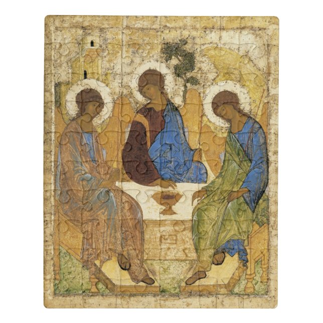 Andrei Rublev Iconic Trinity Angels Abraham Bible Jigsaw Puzzle (Puzzle Vertical)