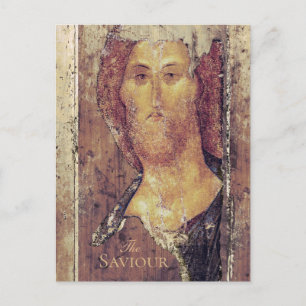 Andrei Rublev The Saviour Christ Redeemer Icon Postcard