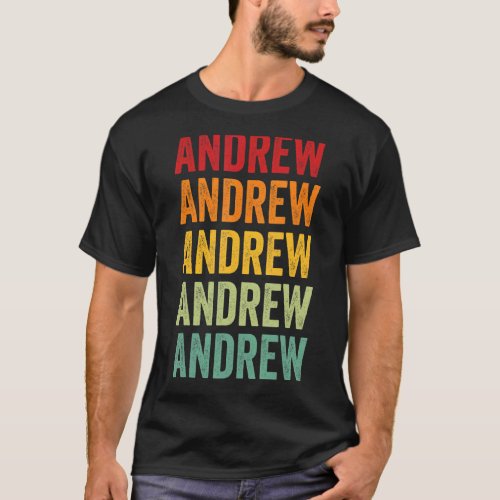 Andrew County Missouri Rainbow Text Design T_Shirt